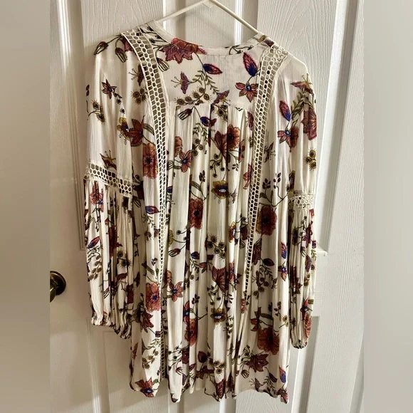 Free People Floral Long Sleeve Dress - Picture 6 of 7